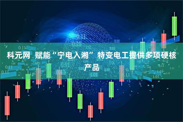 科元网  赋能“宁电入湘” 特变电工提供多项硬核产品